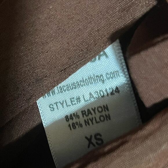 Anthropologie LACAUSA Alma Slip Dress in Chocolate Size XS NWT‎ - Picture 13 of 13